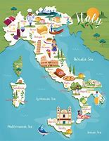 Image result for Kids Map of Italy