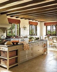 Image result for Rustic French Country Kitchen Cabinets