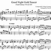 Image result for Sheet Music for Golden Saucer FF7