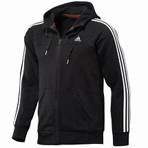 Image result for Adidas Black and White Zip Up Hoodie