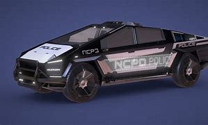 Image result for Cybertruck Police Car