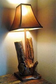 Image result for Log Cabin Desk Lamp