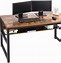 Image result for Black Wood Office Desk
