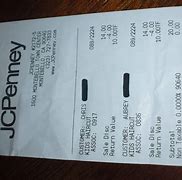 Image result for JCPenney Receipt