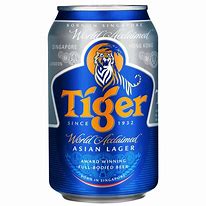 Image result for Beer Cans with a Tiger On It