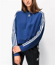 Image result for Adidas Crop Hoodie Blue