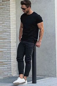 Image result for All-Black Casual Outfit Men