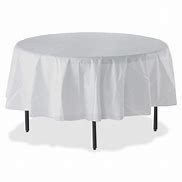 Image result for Round White Table Cover
