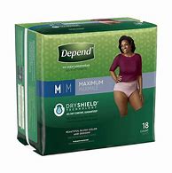 Image result for Depend Fit-Flex Pull-Up Underwear For Women, Maximum Size Large (38-44") | Pack Of 28 | Carewell
