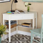 Image result for Small Corner Desk with Storage Wood