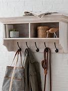 Image result for Wall Mounted Coat Hooks with Shelf