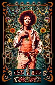 Image result for Jimi Hendrix Poster Art