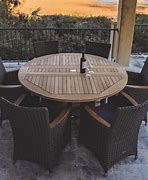 Image result for Round Wicker Outdoor Dining Table