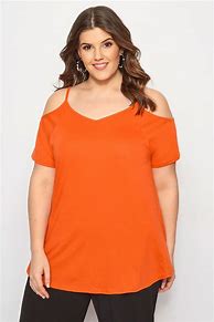 Image result for Plus Size Orange Tops