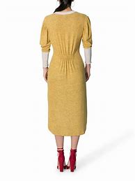 Image result for Yellow Sweater Dress