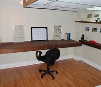Image result for DIY Long Floating Desk