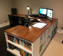 Image result for Small Office with Bespoke Corner Desk