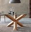 Image result for wooden base round glass dining table