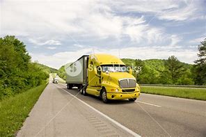 Image result for Yellow Semi Truck