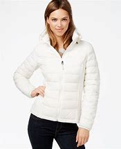 Image result for Miss Gallery Hooded Packable Sustainable Down Puffer Jacket, Hooded, X-Large, White