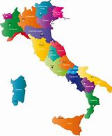 Image result for 20 Regions of Italy Map