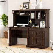 Image result for Wood Desk Hutch