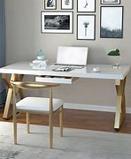Image result for Small Modern White Desk