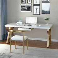 Image result for White MDF Home Office Desk