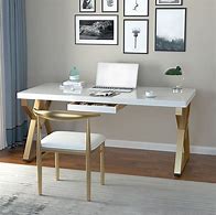 Image result for Solid Wood and Metal Desk