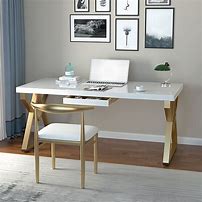 Image result for white modern office desk