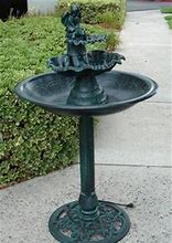 Image result for Metal Water Fountain Bird Bath