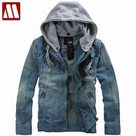Image result for Denim Jacket with Hoodie