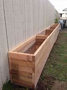 Image result for Wooden Fence Planters DIY
