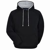 Image result for Plain Black Hoodie with Handle