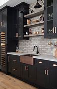 Image result for Black Stainless Kitchen Handles Farmhouse