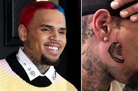 Image result for Chris Brown Tattoos Smile