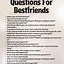 Image result for Questions to Ask Your Best Friend About Yourself