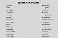 Image result for Beautiful Usernames