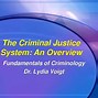 Image result for 4 Components of Criminal Justice System