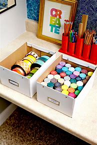 Image result for Organizing Craft Supplies