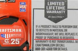 Image result for Craftsman Lifetime Warranty Claim