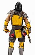 Image result for Mortal Kombat Scorpion Action Figure Front an Back View