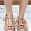 Image result for Rose Gold Metallic Sneakers