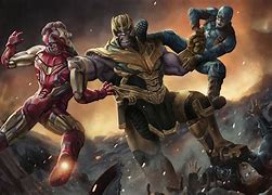 Image result for Avengers Endgame Captain America vs Thanos