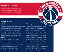 Image result for Washington Wizards Schedule