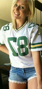 Image result for Woman in NFL Jersey
