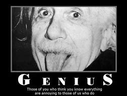 Image result for Funny Genius Quotes