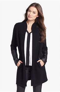 Image result for Long Black Cardigan Sweater Women's