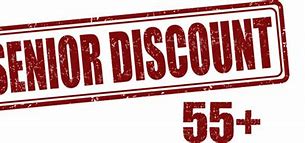Image result for Discounts for 55 Years and Older