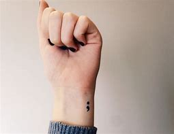 Image result for semicolon tattoo
